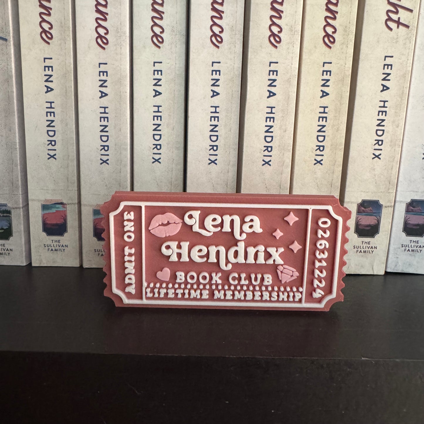 Lena Hendrix book club ticket
