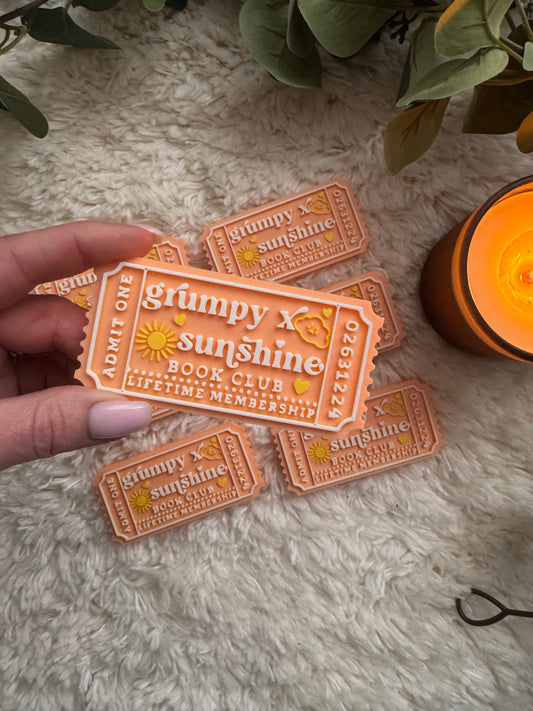 Grumpy x Sunshine book trope ticket