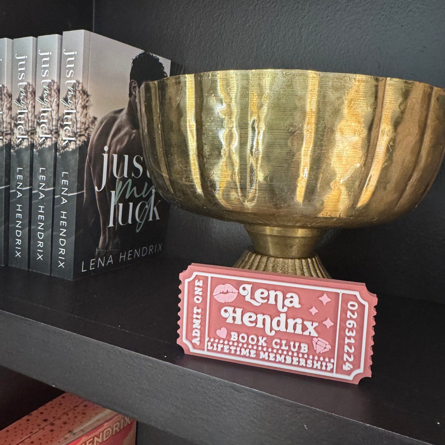 Lena Hendrix book club ticket