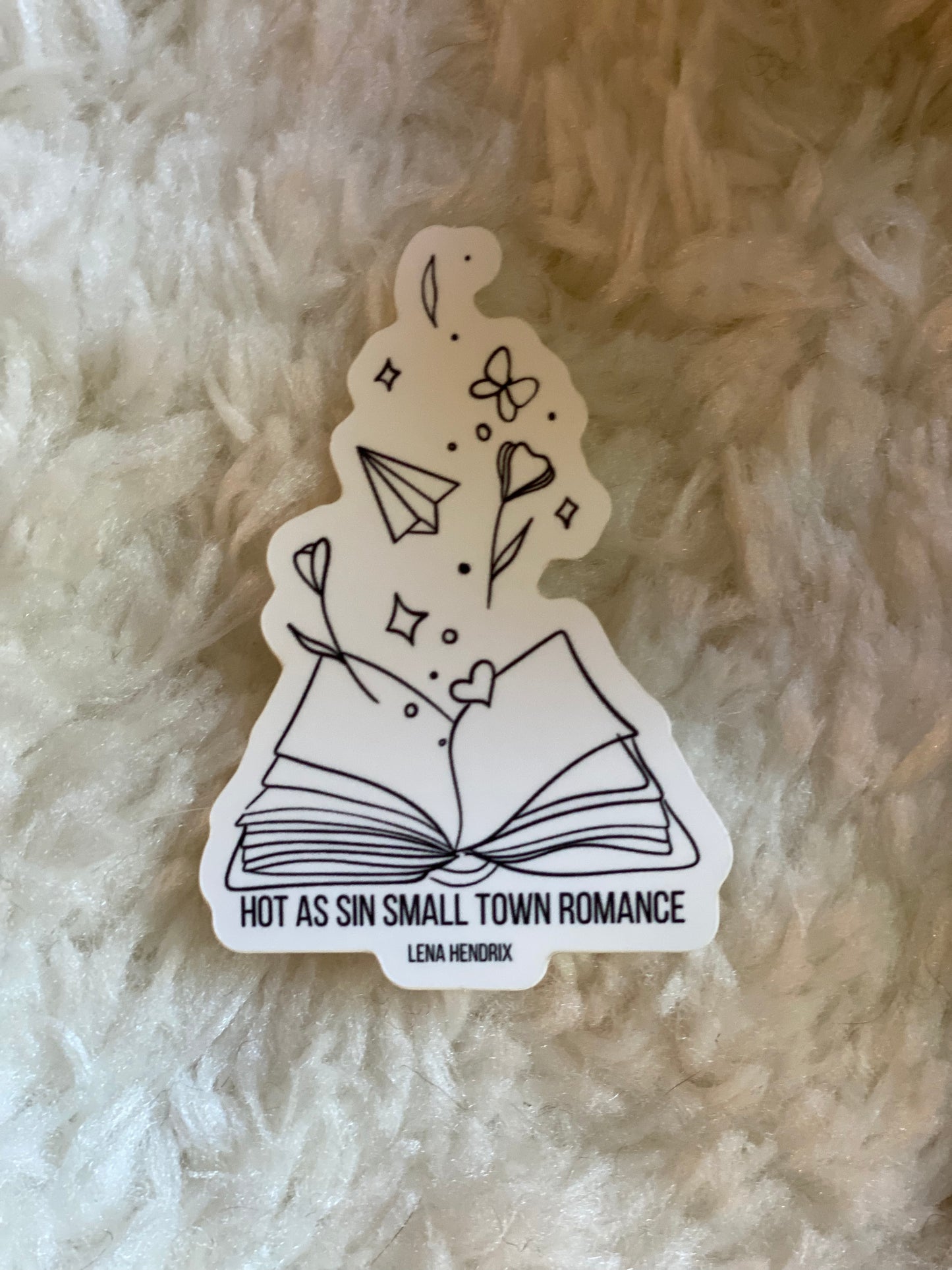 Hot-As-Sin Small Town Romance Sticker